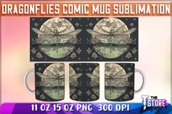 Dragonflies Comic Mug Sublimation | 11 oz 15 oz Mug Product Image 6