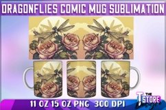 Dragonflies Comic Mug Sublimation | 11 oz 15 oz Mug Product Image 6