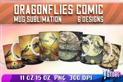 Dragonflies Comic Mug Sublimation | 11 oz 15 oz Mug Product Image 1