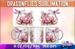Dragonflies Mug Sublimation|Coffee 11 Oz|Dragonflies 15 oz Product Image 7