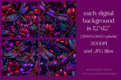 Dragonfly Patterns, Red Purple Dragonfly Seamless Pattern, 5 Product Image 2
