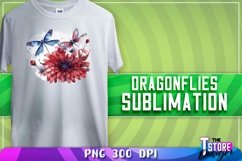 Dragonflies Sublimation | Dragonflies T-Shirt Design Product Image 1