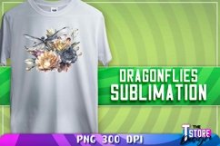 Dragonflies Sublimation | Dragonflies T-Shirt Design Product Image 1