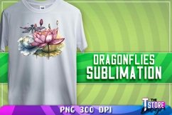 Dragonflies Sublimation | Dragonflies T-Shirt Design Product Image 1