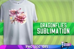 Dragonflies Sublimation | Dragonflies T-Shirt Design Product Image 1