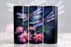 Tumbler Sublimation Dragonflies 20 oz tumbler wrap Png 