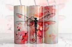 Tumbler Sublimation Dragonflies 20 oz tumbler wrap Png 