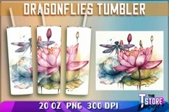 Dragonflies Tumblers Bundle|Dragonflies 20 oz PNG Bundle v.1 Product Image 6