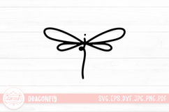 Dragonfly Clipart SVG Product Image 1