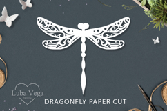Bundle dragonfly laser cutting / SVG dragonfly paper cut Product Image 3