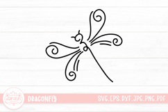 Dragonfly Clipart SVG Product Image 1