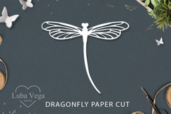 Bundle dragonfly laser cutting / SVG dragonfly paper cut Product Image 6
