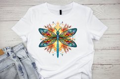 Dragonfly Floral Watercolor Bundle- 18 designs Product Image 7