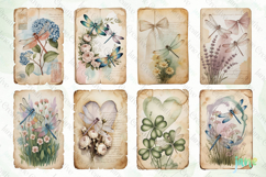 Dragonfly Junk Journal Page Bundle Product Image 2