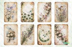 Dragonfly Junk Journal Page Bundle Product Image 5