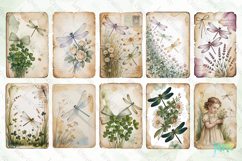 Dragonfly Junk Journal Page Bundle Product Image 6