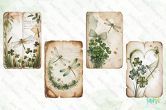 Dragonfly Junk Journal Page Clipart Product Image 1