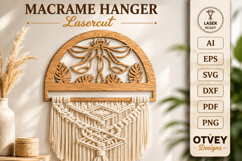 Dragonfly Macrame Hanger Lasercut BUNDLES Product Image 11