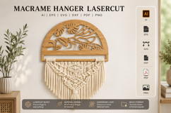 Dragonfly Macrame Hanger Lasercut BUNDLES Product Image 12