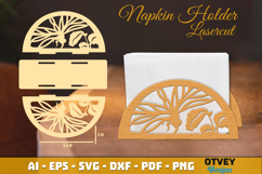 Dragonfly Napkin Holder Lasercut Product Image 1
