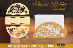 Dragonfly Napkin Holder Lasercut Product Image 1