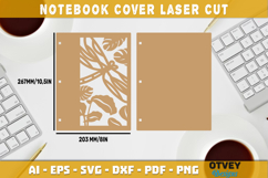 Dragonfly Notebook Cover Laser Cut | Wooden Notebook Product Image 2