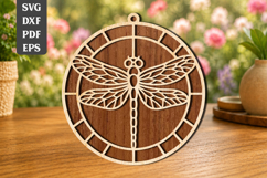 Dragonfly Suncatcher Laser Cut SVG Product Image 1