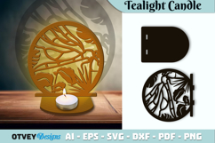 Dragonfly Tealight Candle Holder Lasercut Product Image 1