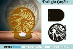 Dragonfly Tealight Candle Holder Lasercut Product Image 1