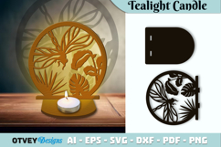 Dragonfly Tealight Candle Holder Lasercut Product Image 1