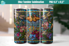 20 OZ Skinny Tumbler Sublimation | Mothers Day Product Image 1