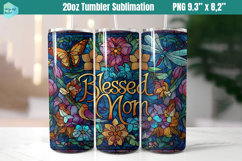 20 OZ Skinny Tumbler Sublimation | Mothers Day Product Image 1