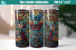 20 OZ Skinny Tumbler Sublimation | Mothers Day Product Image 1