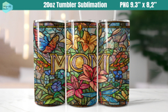 20 OZ Skinny Tumbler Sublimation | Mothers Day Product Image 1