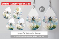 Earring Teardrop Dragonfly Summer Product Image 1