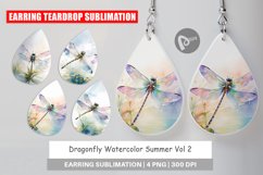 Earring Teardrop Dragonfly Summer Product Image 1
