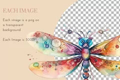Dragonfly Clipart | Watercolour Clipart PNG Product Image 4