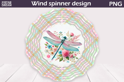 Dragonfly Wind Spinner | Dragonfly Floral Wind Spinner Product Image 1