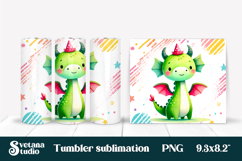 Fantasy dragon tumbler | Cute dragon tumbler design wrap Product Image 1