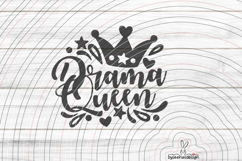 Drama Queen cutting file SVG DXF Product Image 1