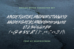 Dravon Metro - The Heavy Handcrafted Brush Font Product Image 5