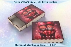 Laser cutting and sublimation Love gift box SVG PNG files Product Image 1