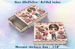 Laser cutting and sublimation Love gift box SVG PNG files Product Image 1