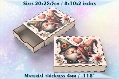 Laser cutting and sublimation Love gift box SVG PNG files Product Image 1
