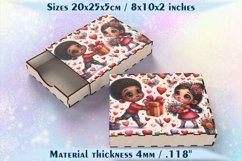Laser cutting and sublimation Love gift box SVG PNG files Product Image 1