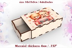 Valentine&#039;s gift box, laser cutting and sublimation Product Image 1