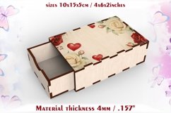 Valentine&#039;s gift box, laser cutting and sublimation Product Image 1