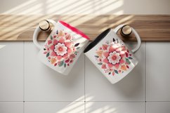 Drawing cute colorful mandala leaves flowers ornament print 20 oz tumbler skinny mug wrap clipart t-shirt sublimation printable design