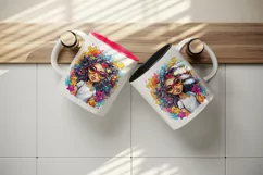 drawing cute cool glamour black girl woman superstar glasses stars print 20 oz tumbler skinny mug wrap clipart t-shirt sublimation printable design