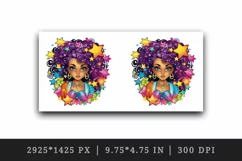 drawing cute cool glamour black girl woman superstar stars print 20 oz tumbler skinny mug wrap clipart t-shirt sublimation printable design